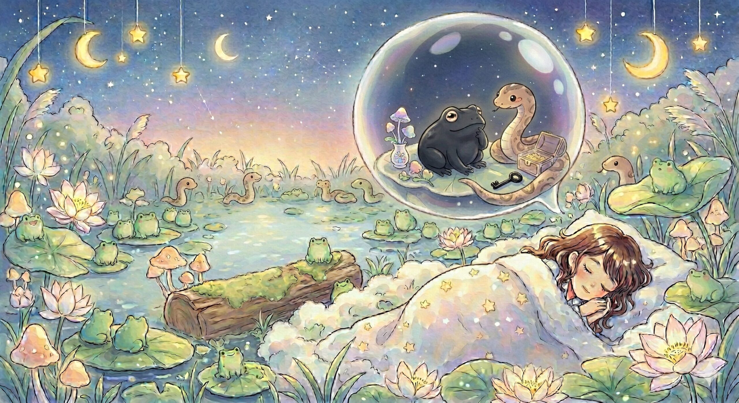 カエルとヘビが出る夢の意味