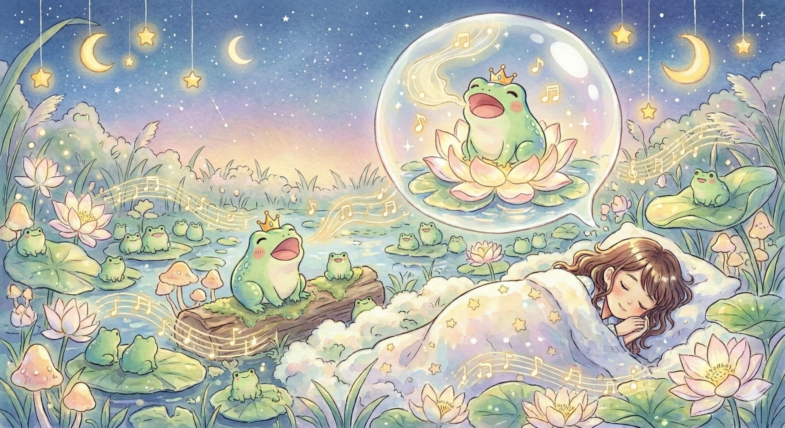 カエルが鳴く夢の意味