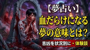 血だらけになる夢の意味とは？吉凶を状況別に解説