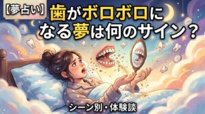 歯がボロボロになる夢は何のサイン？