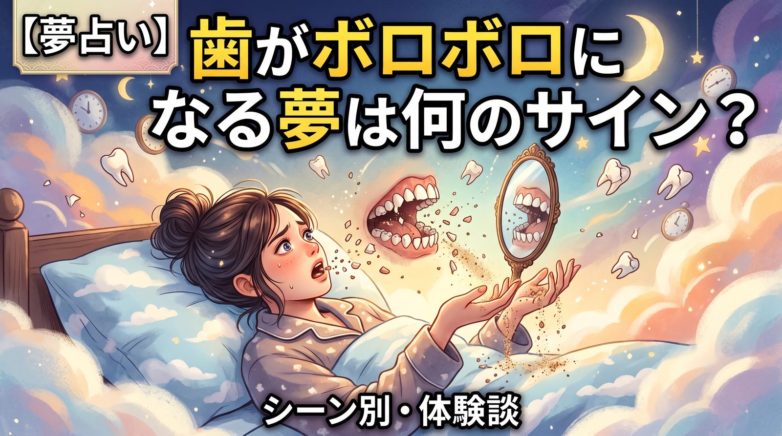 歯がボロボロになる夢は何のサイン？