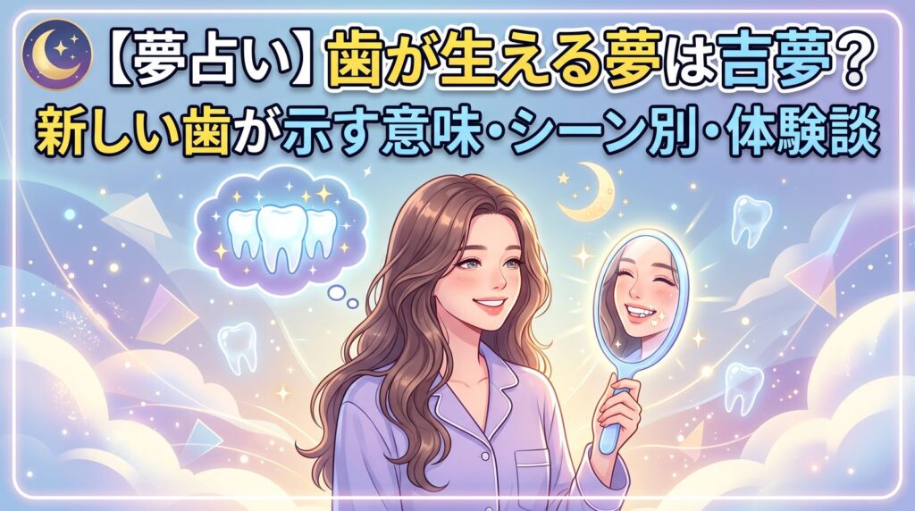 歯が生える夢は吉夢？